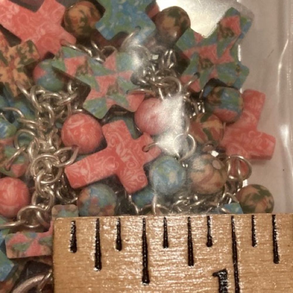 NEW SEALED Lot of 2 Cluster Cross Bracelets by Viva Beads - Picture 8 of 9